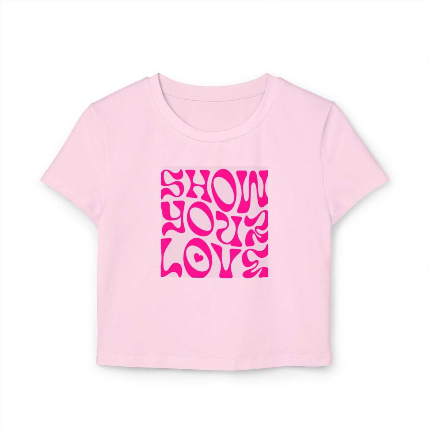 Show You Love Baby Tee - Trendy Black Crop Top