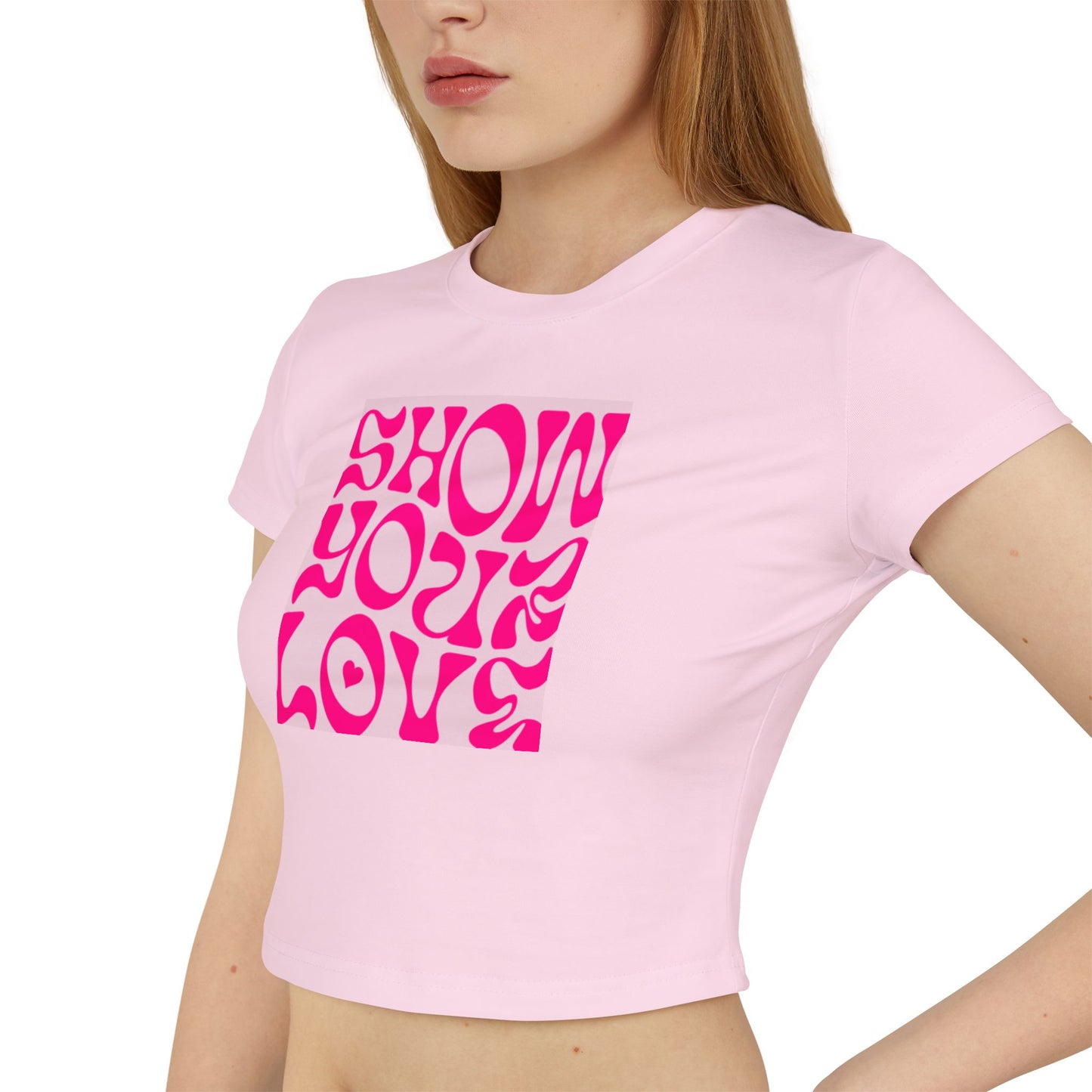 Show You Love Baby Tee - Trendy Black Crop Top