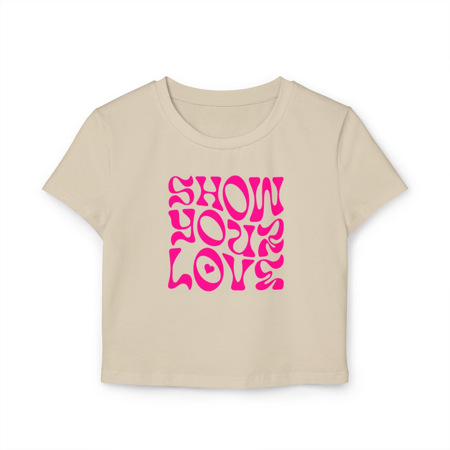 Show You Love Baby Tee - Trendy Black Crop Top