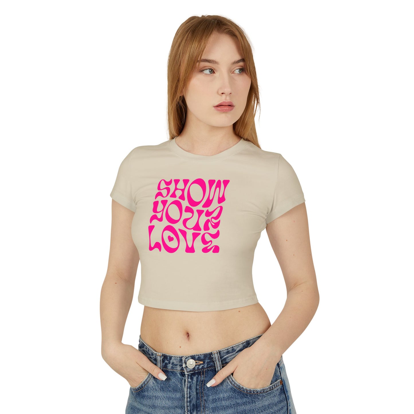 Show You Love Baby Tee - Trendy Black Crop Top
